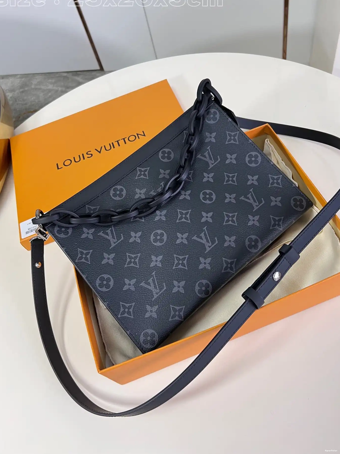 Monogram LOUIS Pouch-25*20*5.5CM Toiletry VUITTON 0612